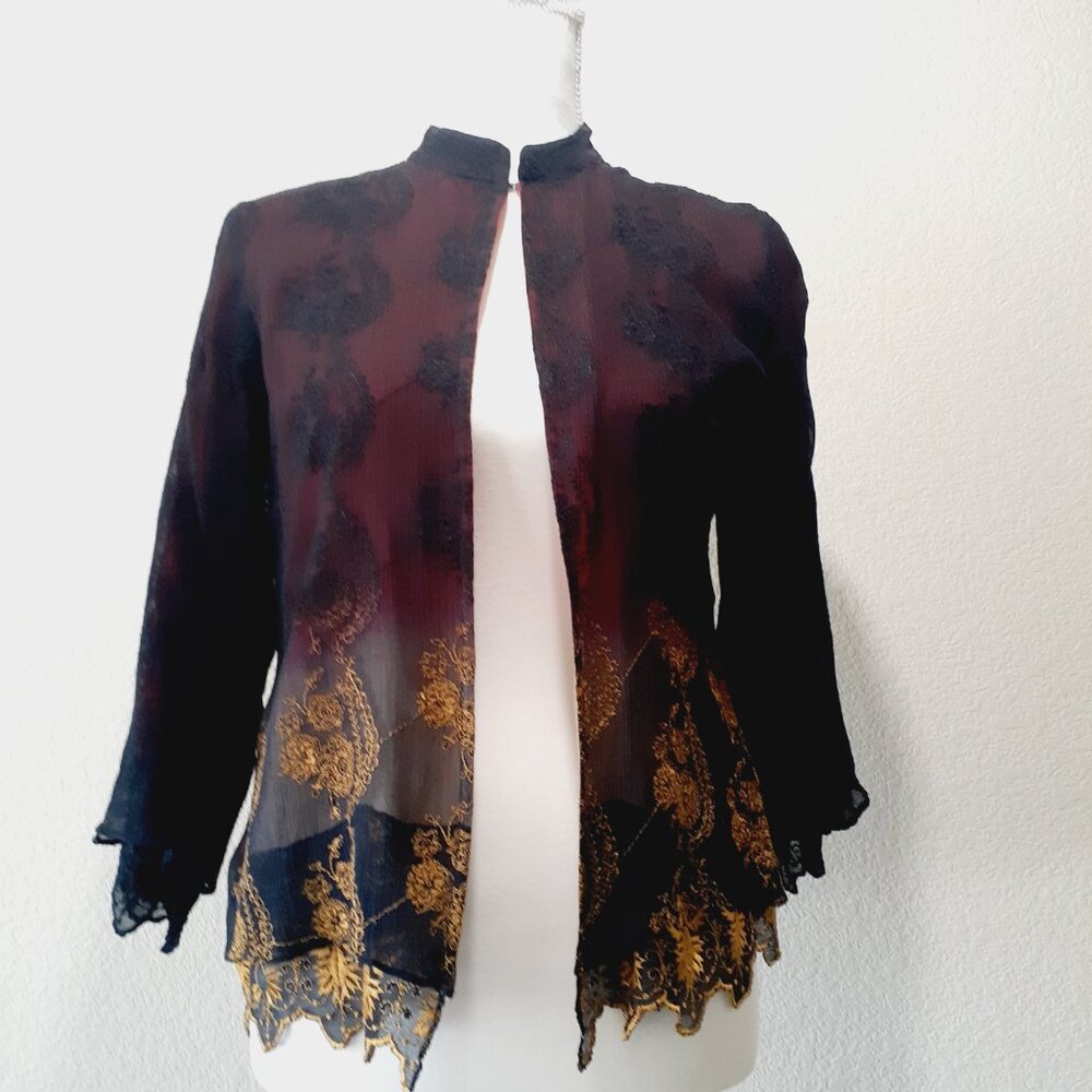 Citron Layered Topper Jacket - Picture 3 of 15